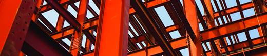 Large red steel structure