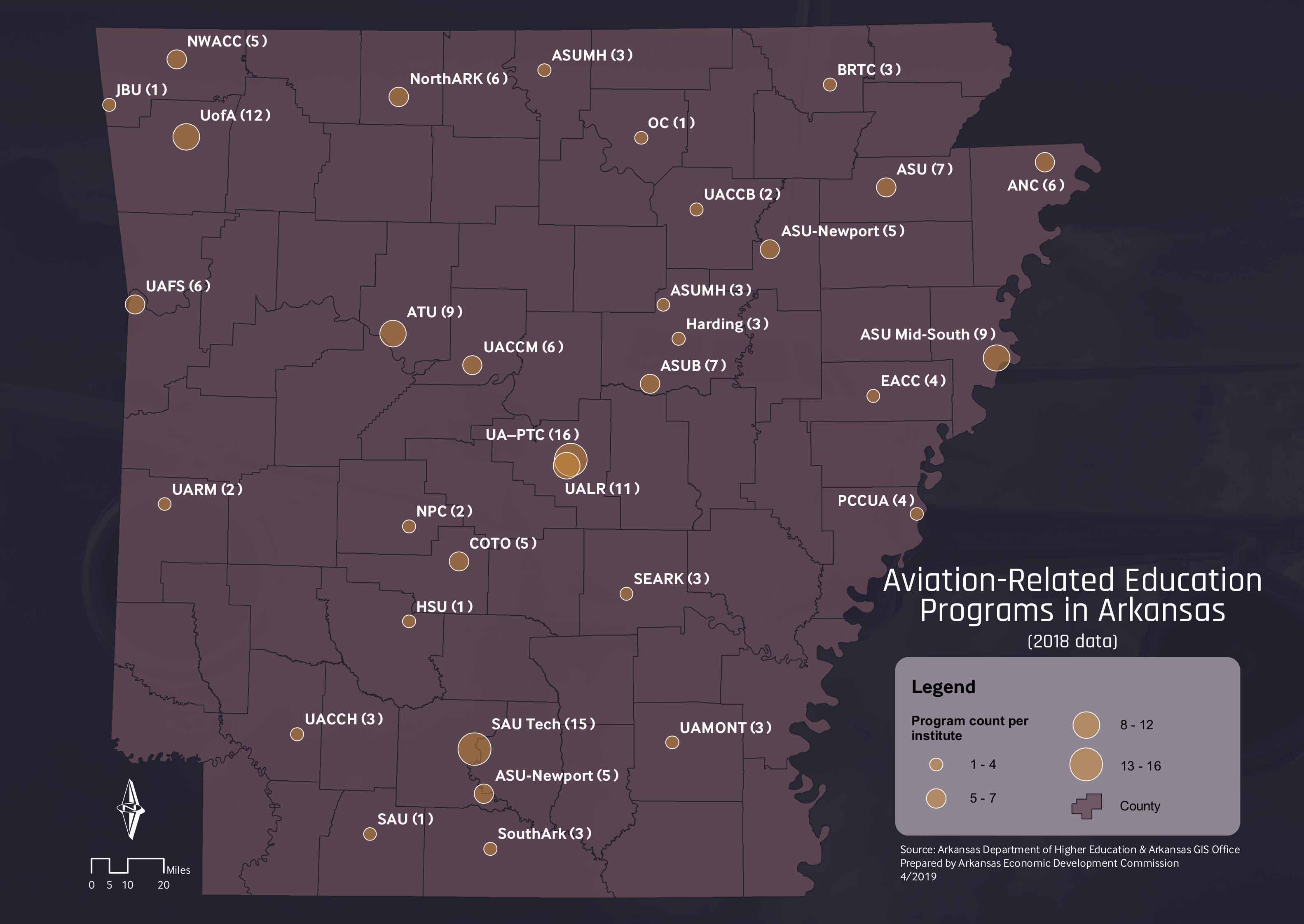 aviation related education programs in AR