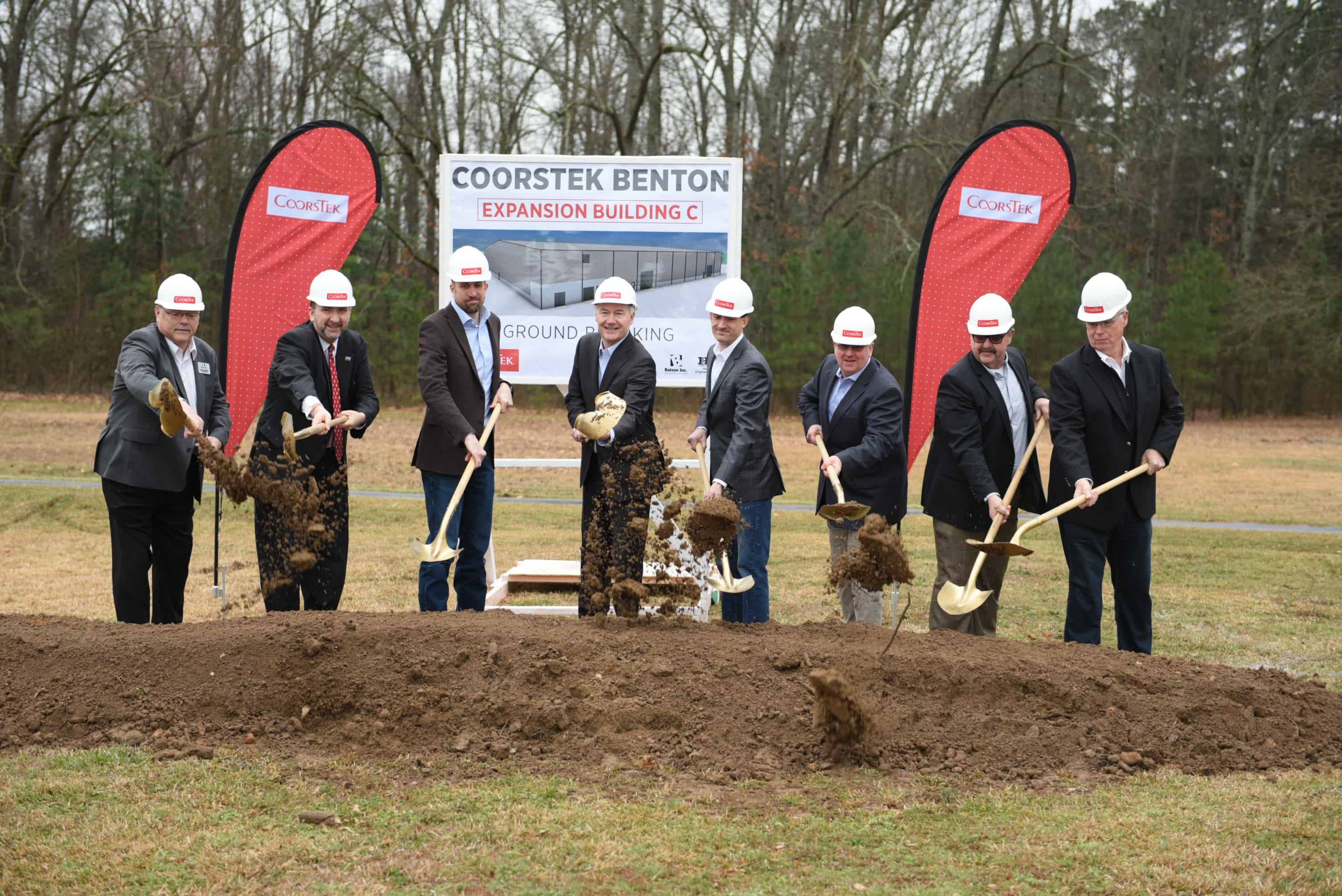 Officials break ground on expansion at CoorsTek in Benton, Arkansas