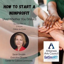 GetSmART! Learning Series: How to Start a Nonprofit (And Whether You Should)